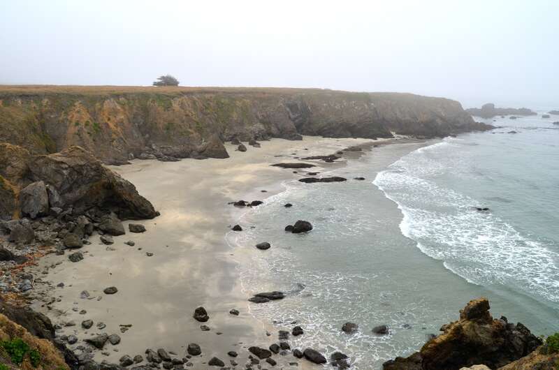 Beach at Point Cabrillo Light Station State Historic Park, California, USA