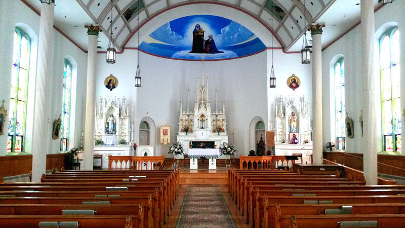 Sainte Anne Church on Mackinac Island (Interior)