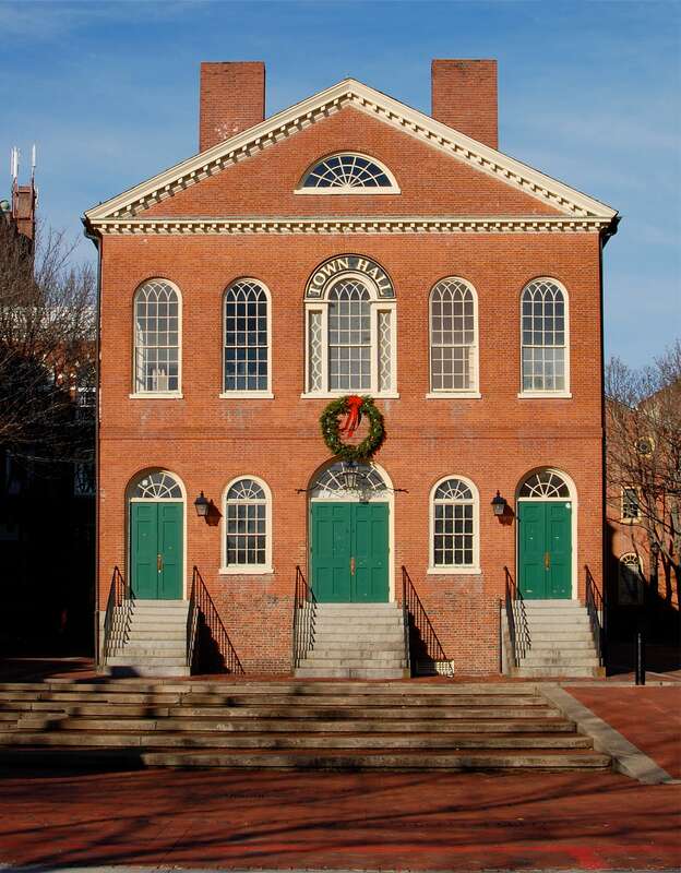 Salem's Old Town Hall (not used for city business since 1837).  It is the earliest surviving municipal structure in Salem (salemoldtownhall.com). The design is attributed to Charles Bulfinch.