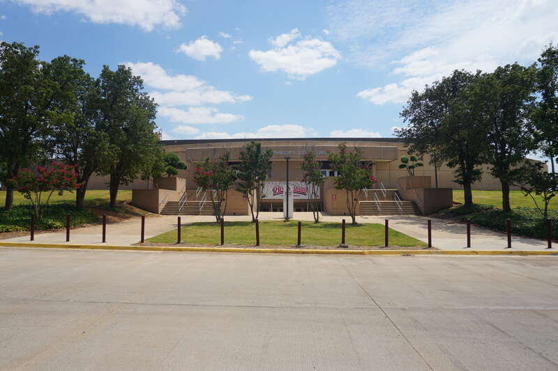 The Lloyd Noble Center on the campus of the University of Oklahoma in Norman, Oklahoma (United States).