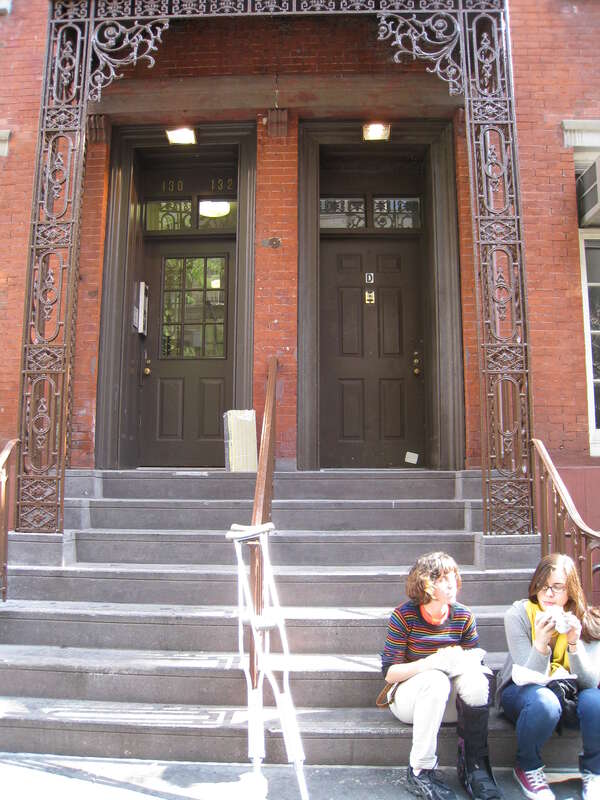 This photo is of Wikis Take Manhattan goal code F32, Greenwich Village stoop.