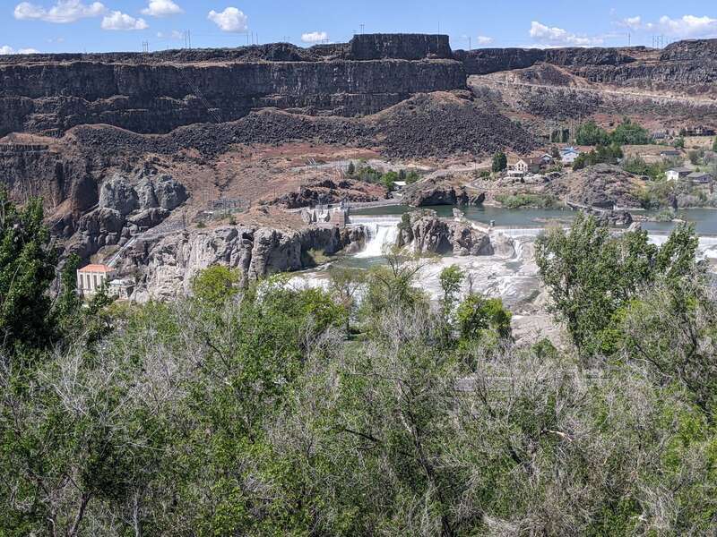 Shoshone falls at a distance, Idaho