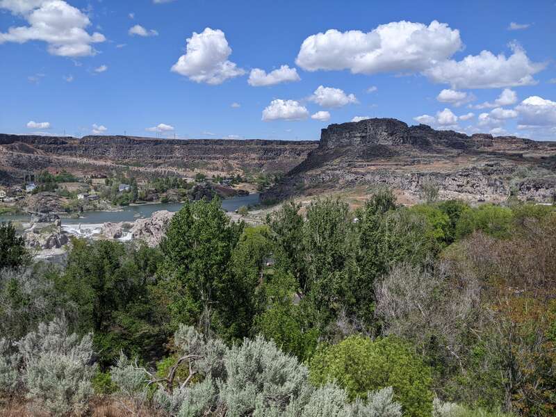 Shoshone falls at a distance, Idaho