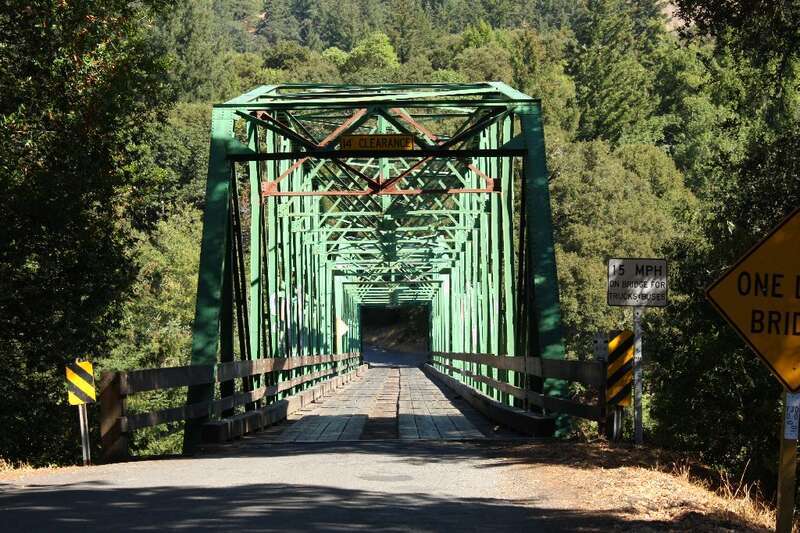 Bridge into Honeydew over the Mattole River