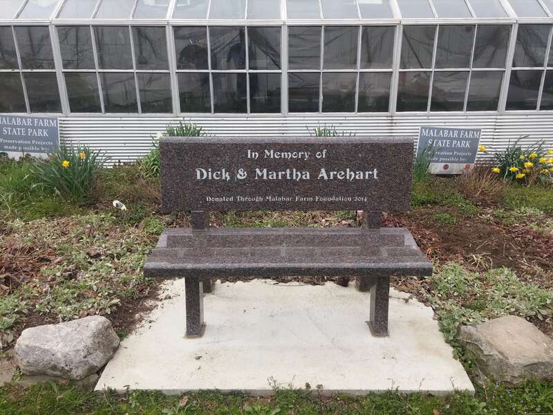 MALABAR FARM
STATE PARK
In Memory of
Dick &amp;amp; Martha Arehart