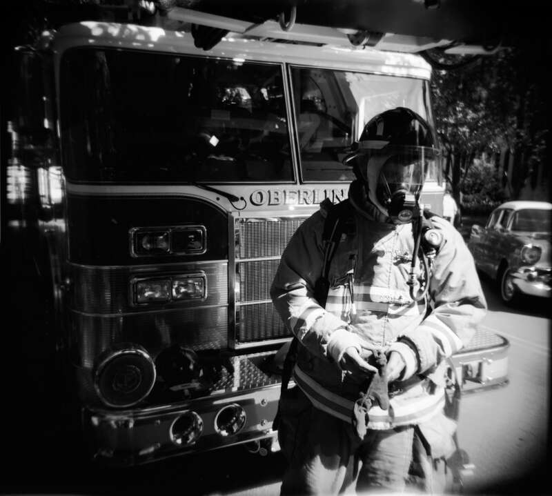 Oberlin City Fire Department Firefighter at the Oberlin Juneteenth Festival in 2004.