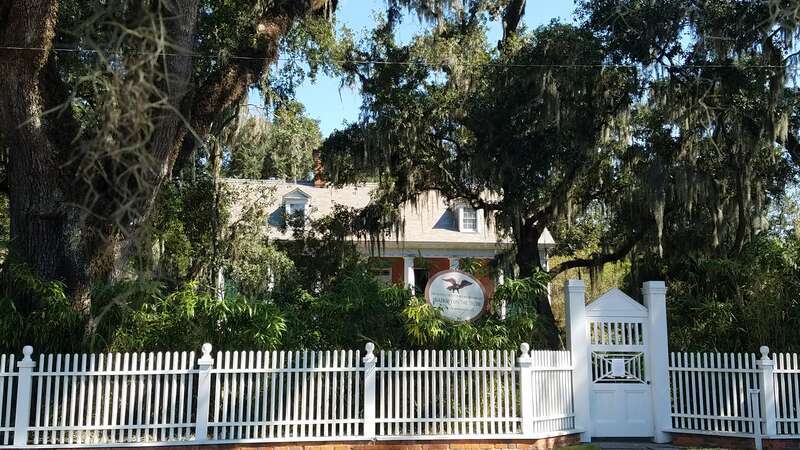 This is the Shadows house, which was built in 1834, still stands today. Contains Plaque for the NRHP.