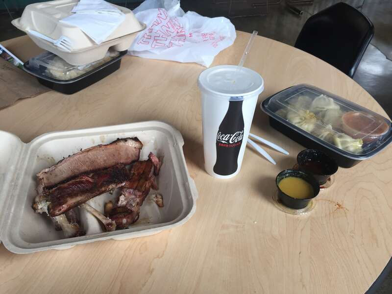 Food from Texas and Tinet at North Market in Columbus, Ohio