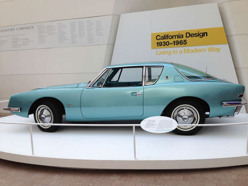 A 1964 Studebaker Avanti seen on display at the Peabody Essex Museum in Salem, Massachusetts