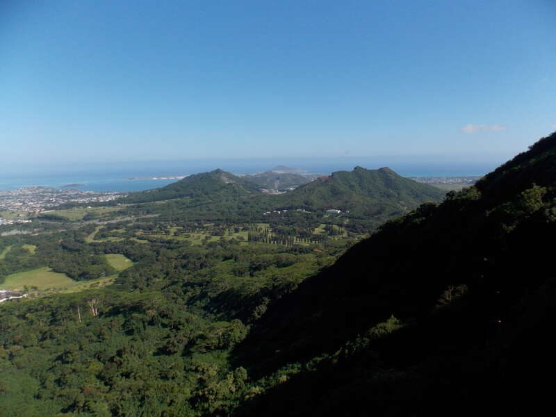 The view from Nu‘uanu Pali State Wayside on the eastern side of Oahu, Hawaii.