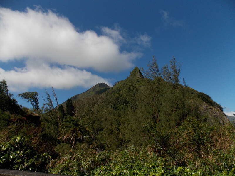 The view from Nu‘uanu Pali State Wayside on the eastern side of Oahu, Hawaii.