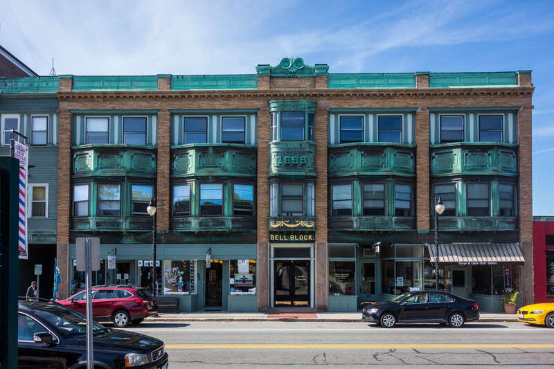 Bell Block (345 Main St), part of the Wakefield Historic District, NRHP 96000572.