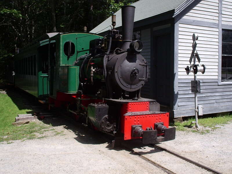 Photo by William J. Grimes
Boothbay Railway Village location: 
Object location43° 54′ 10.61″ N, 69° 37′ 18.39″ W View this and other nearby images on: OpenStreetMap 43.902947;  -69.621775