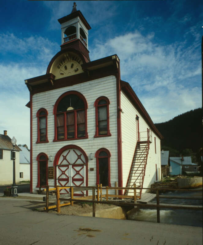 Old City Hall, Elk Avenue, Crested Butte, Gunnison County, CO
Historic American Buildings Survey
URL: http://memory.loc.gov/pnp/habshaer/co/co0400/co0449/color/314471cv.jpg

(image cropped)
Photo courtesy of the US National Park Service