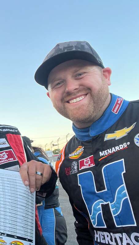 While getting autographs I took selfies with each driver present.