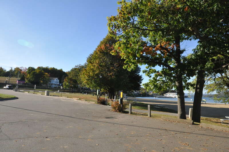 Endicott Rock State Park, Weirs Beach (Laconia), New Hampshire.  Westward view of the park.