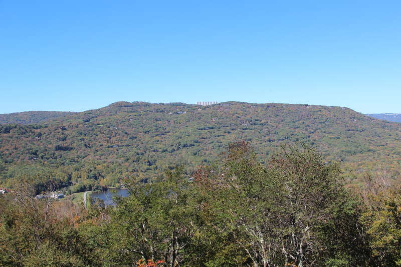 Flattop Mountain viewed from Grandfather Mountain's Half Moon Overlook, October 2016