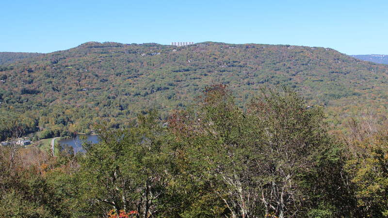 Flattop Mountain viewed from Grandfather Mountain's Half Moon Overlook, October 2016