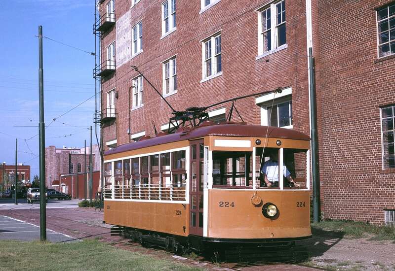 Fort Smith streetcar No. 224, a Birney car built in 1926 for Fort Smith, Arkansas, is listed on the U.S. National Register of Historic Places (NRHP).  It operates at the Fort Smith Trolley Museum, and is pictured just south of Rogers Avenue, on
