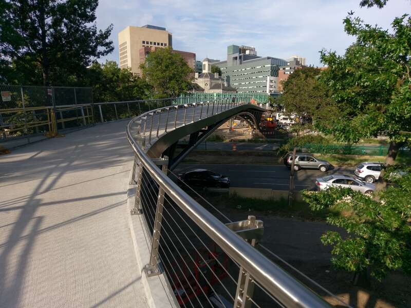 The Frances Appleton Bridge over Storrow Drive in Boston.