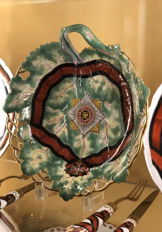 Russian porcelain at Hillwood Estate, Museum and Gardens in Washington, DC