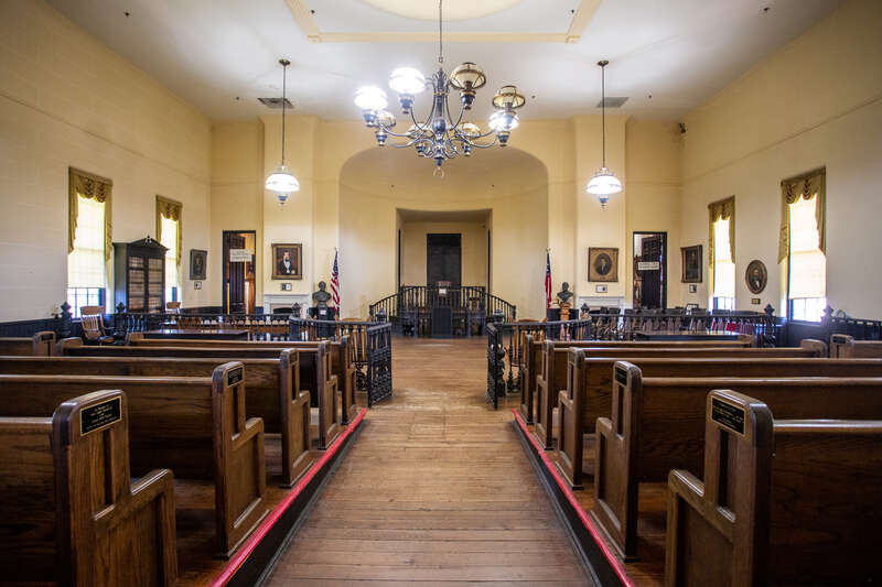 Interior of the Old Warren Country Courthouse, Vicksburg Mississippi