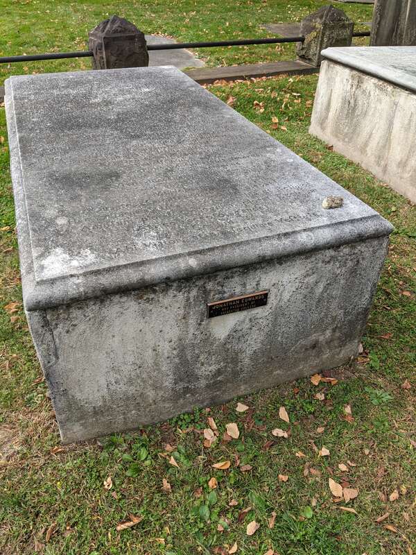 Resting place of American Theologian, Preacher, Pastor, College President Jonathan Edwards