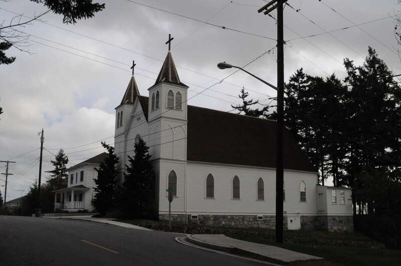 Sacred Heart Church, 413 Douglas Street, La Conner, Washington, USA.
