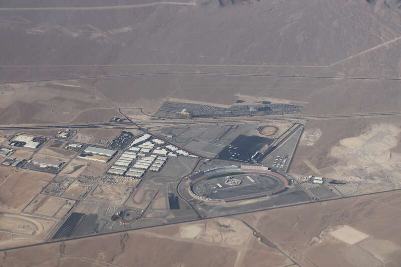 Aerial view of Las Vegas Motor Speedway