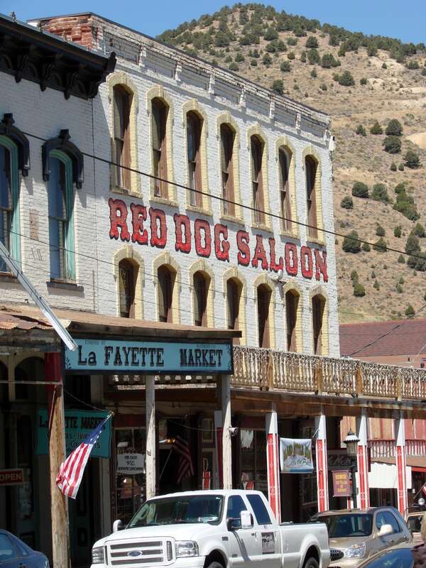 (1 in a 17-picture set)
Surely this was a roudy place back in the day, and it still is.  This is the destination of choice for bikers.  One is warned by signs not to take pictures of the people inside.