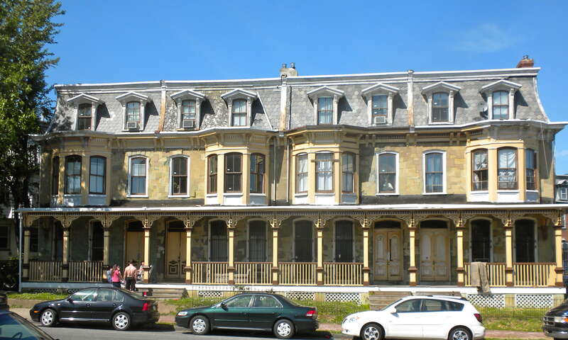 John Shedwick Development Houses on NRHP since March 10, 1982. At 3433–3439 Lancaster Avenue in Powelton Village neighborhood of Philadelphia.  Near Drexel University