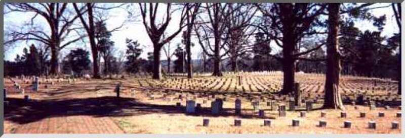 Subject: Cemetery at Shiloh National Military Park
Caption: The cemetery at en:Shiloh National Military Park is the final resting place for many Union soldiers of the Civil War, not all of whom were killed in the en:Battle of Shiloh.  Confederate