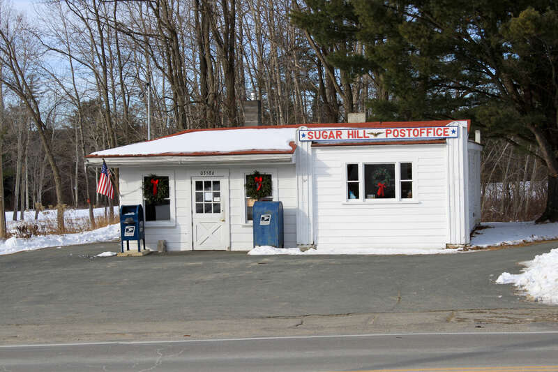 The US Post Office Building in Sugar Hill, New Hampshire