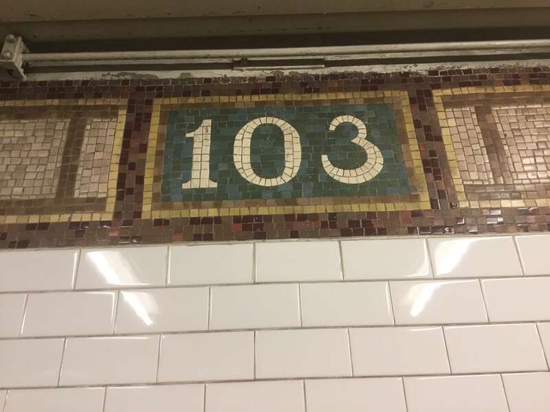 Mosaic tile for the 103rd Street Station