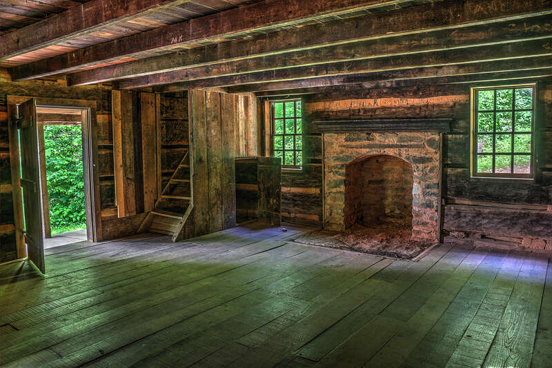 Interior of Tipton Place at Cades Cove