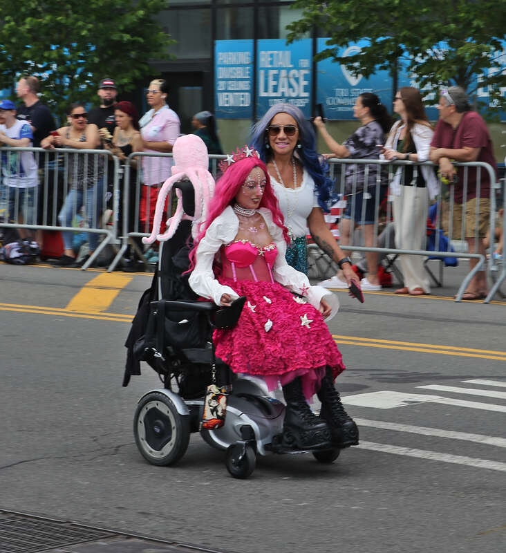 2023 Coney Island Mermaid Parade on Surf Avenue, Brooklyn, New York City, USA