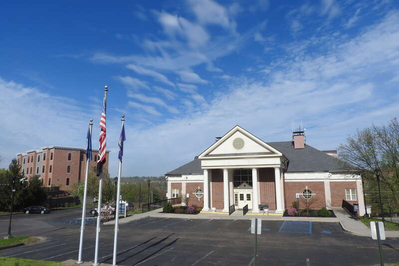 Looking west from Main Street on a sunny morning