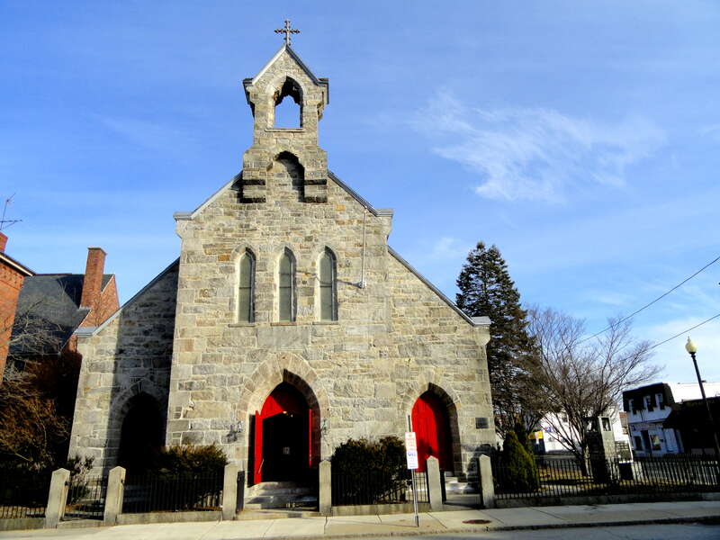 Grace Episcopal Church, Common and Jackson Streets, Lawrence, Massachusetts, USA.