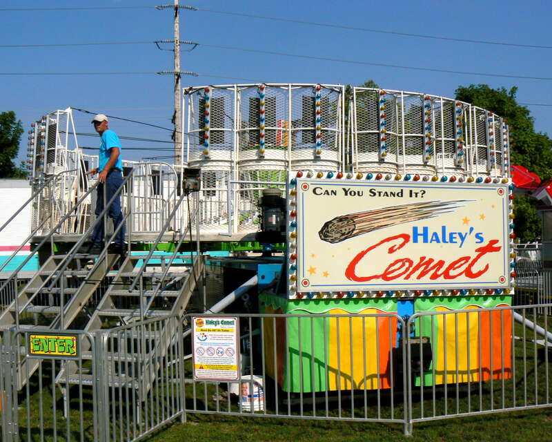 I was slightly confused.  Some of the rides had a &quot;Durant Amusements&quot; label on them, and I've seen their Round-up, which is not called &quot;Haley's Comet.&quot;