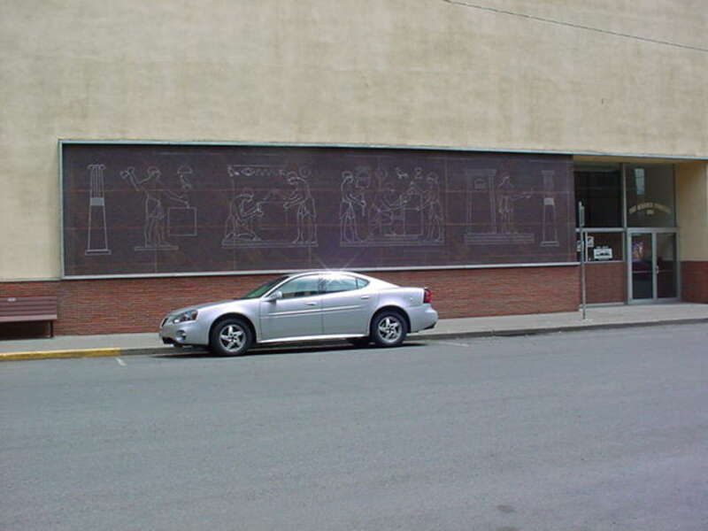 Wall of the Masonic Hall in Livingston Montana