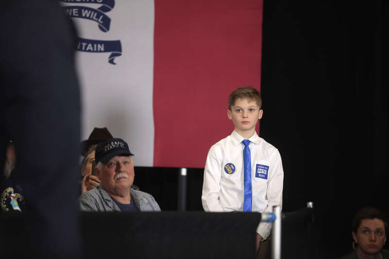 A supporter of Mayor Pete Buttigieg at a town hall at the Madison County Fairgrounds Jackson Building in Winterset, Iowa.

Please attribute to Gage Skidmore if used elsewhere.