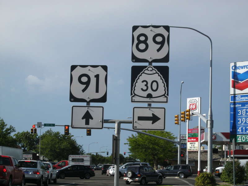 US-91 Splitting from US-89/(SR-30)