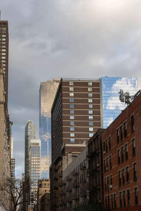 Looking east on 56th Street at 9th Avenue