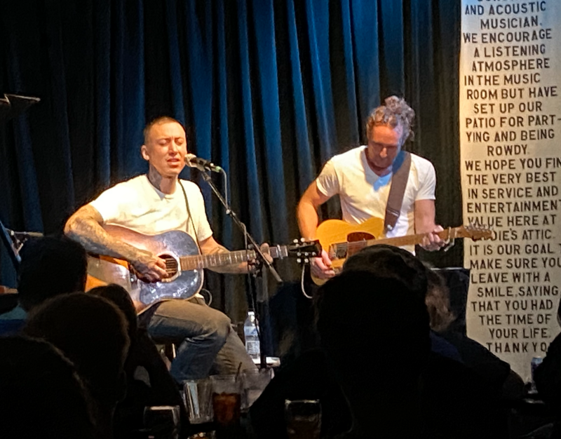 Noah Gundersen performs during the second of a three night set at Eddie's Attic in Decatur, Georgia. Gundersen, a folk artist from Washington state, played at the location each night from October 14th-16th on tour promoting his 2021 album, A Pillar