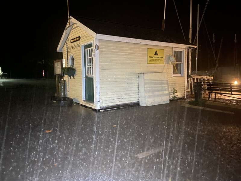 Flooding in Camden, Maine, in October 2021