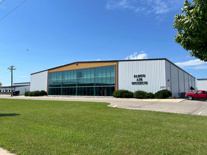 The exterior of the Fargo Air Museum.
