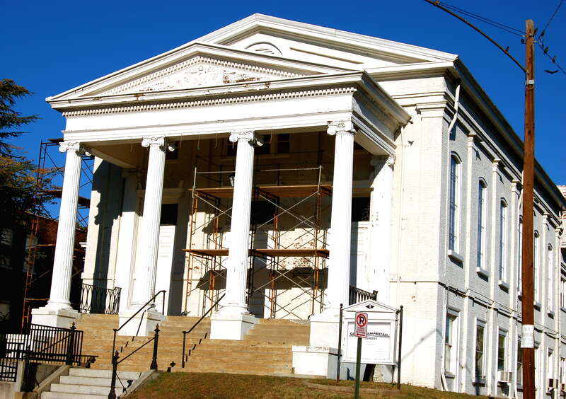 Good Samaritan Baptist Church. During the Civil War, this structure was known as Manchester Baptist Church, and was in use as a Confederate hospital in 1862. 1101 Bainbridge Street
Manchester; Richmond VA