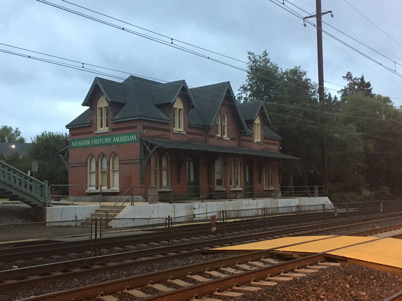 The historic old railroad station of Newark, DE was built by the Pennsylvania Railroad in 1877