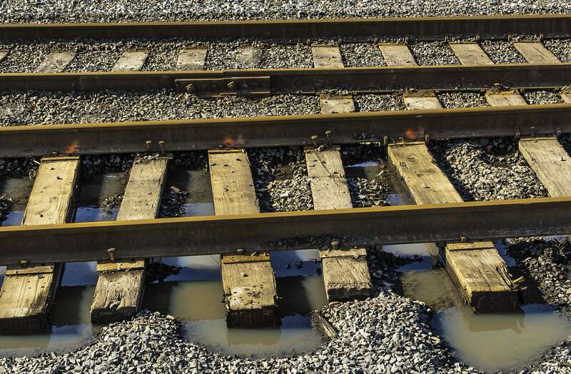Interesting blue sky reflections.