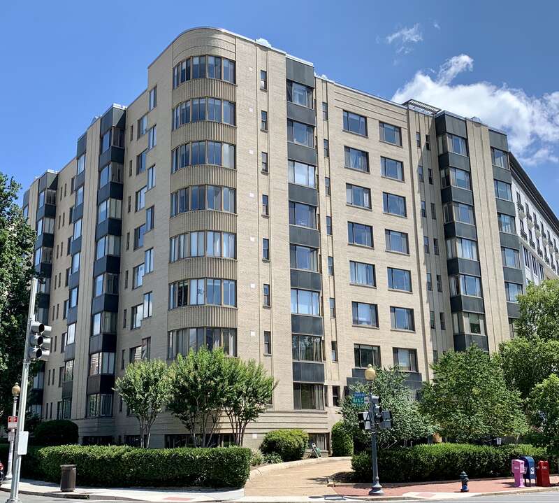 The General Scott located at 1 Scott Circle NW in Washington, D.C. Designed by Robert O. Scholz, the Art Deco building was completed in 1941. The General Scott is a contributing property to the Sixteenth Street Historic District.